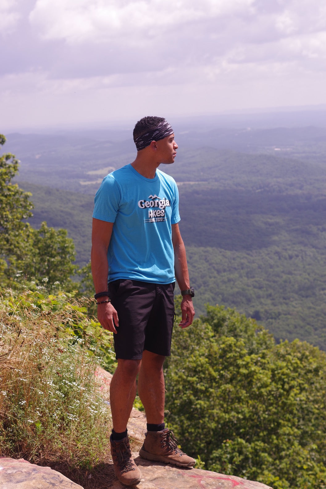 Georgia Hikes Classic T-shirt - Aqua
