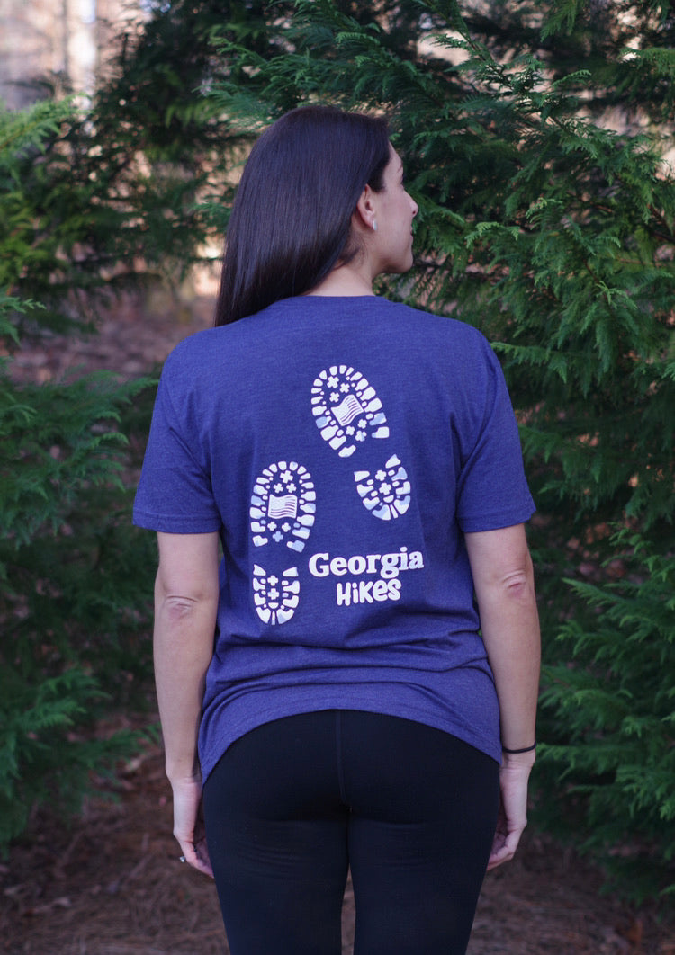 Bootprint T-Shirt - Indigo