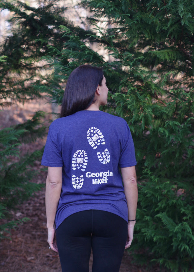 Bootprint T-Shirt - Indigo