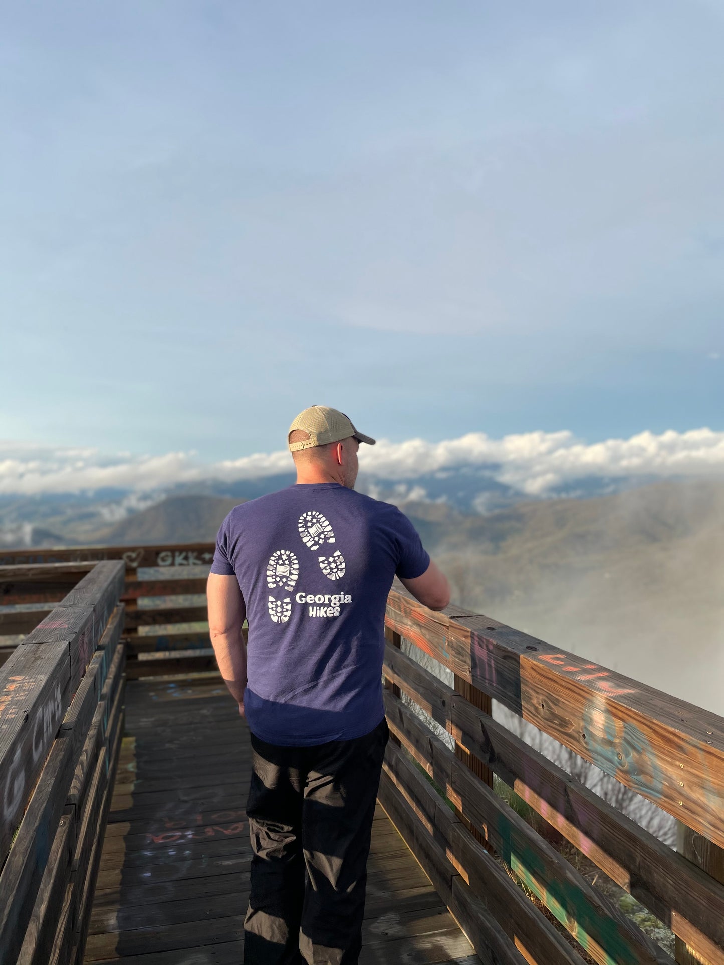 Bootprint T-Shirt - Indigo