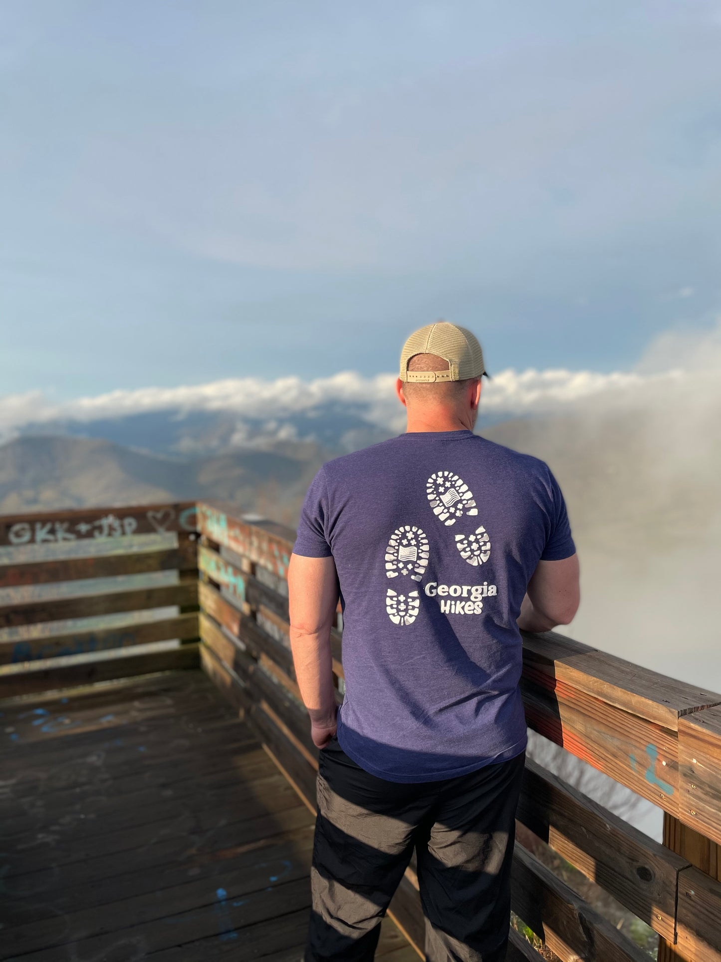 Bootprint T-Shirt - Indigo